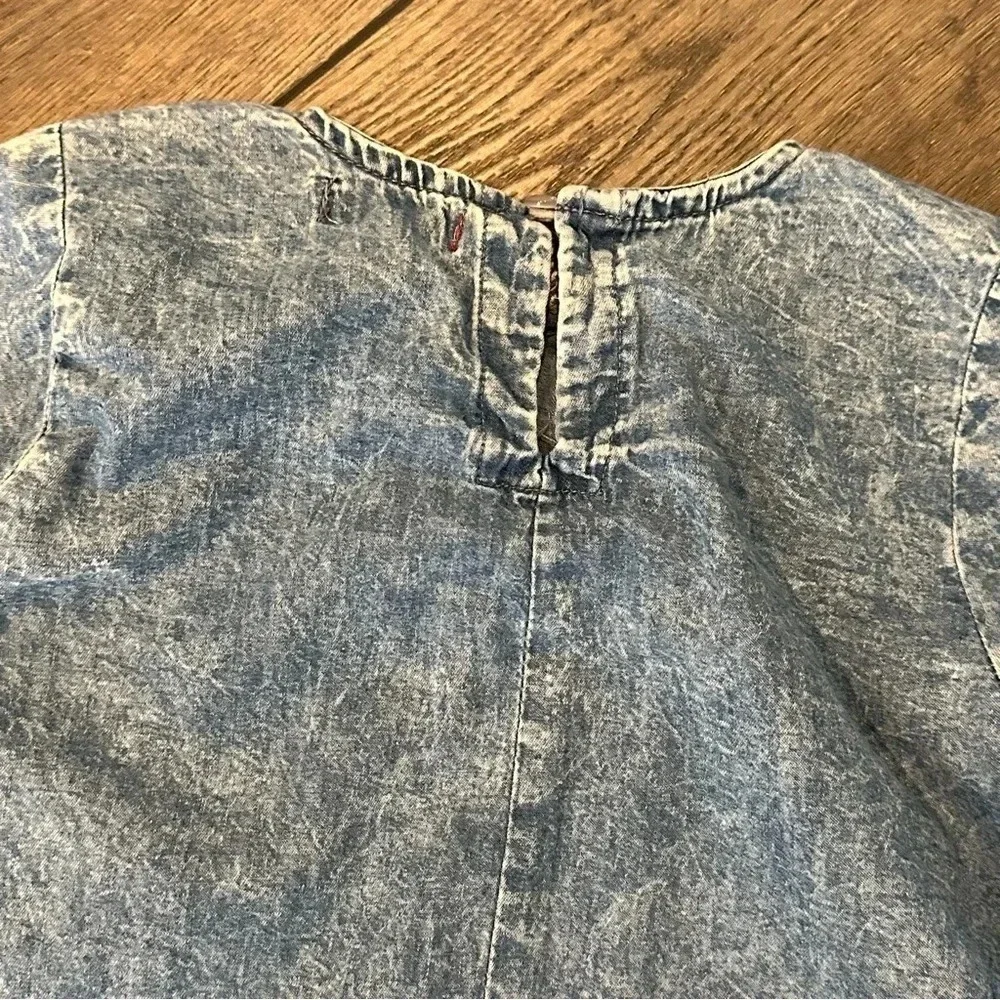 7 For All Mankind Little Girl Lightweight Stone Wash Denim Dress Size 4T